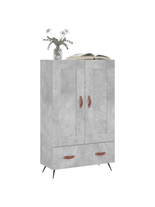 Skříň highboard betonově šedá 69,5x31x115 cm kompozitní dřevo