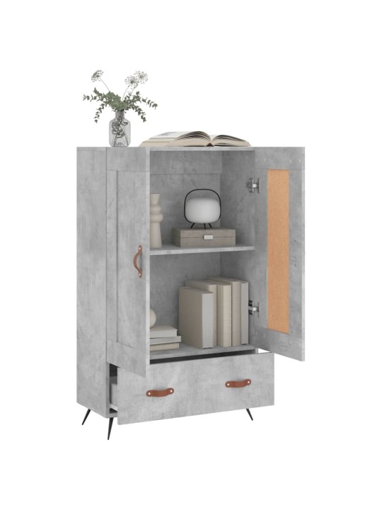 Skříň highboard betonově šedá 69,5x31x115 cm kompozitní dřevo