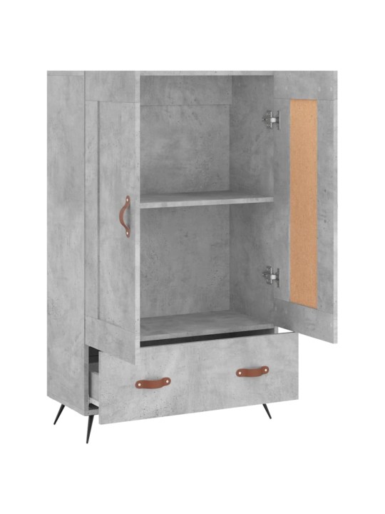 Skříň highboard betonově šedá 69,5x31x115 cm kompozitní dřevo