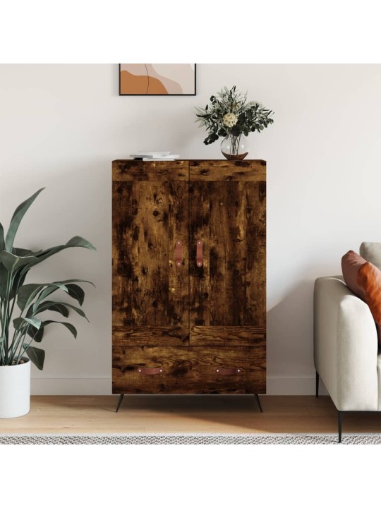 Skříň highboard kouřový dub 69,5 x 31 x 115 cm kompozitní dřevo
