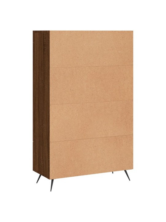 Skříň highboard hnědý dub 69,5 x 31 x 115 cm kompozitní dřevo