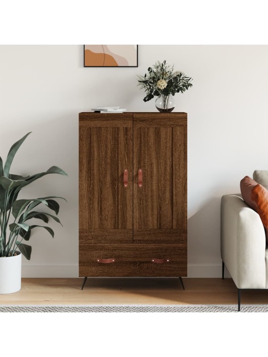 Skříň highboard hnědý dub 69,5 x 31 x 115 cm kompozitní dřevo