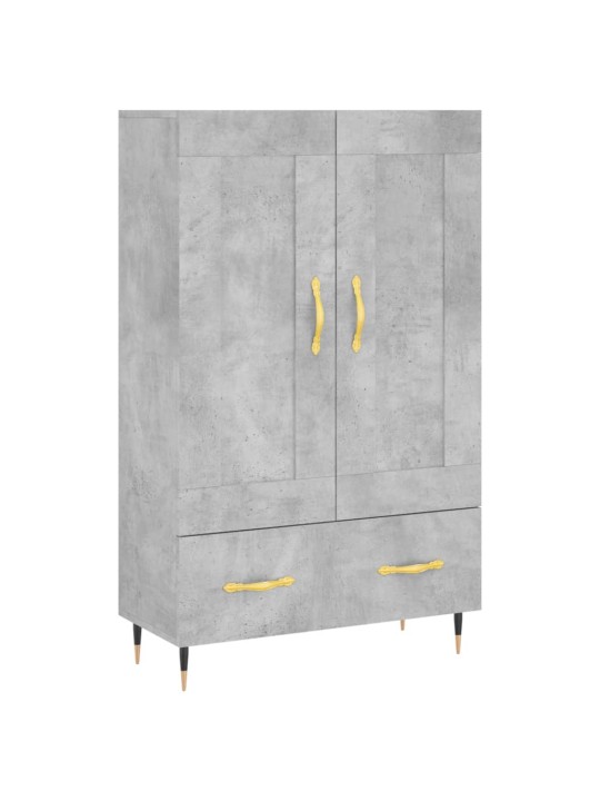 Skříň highboard betonově šedá 69,5x31x115 cm kompozitní dřevo
