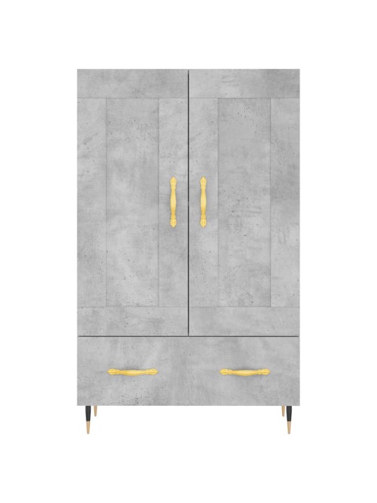 Skříň highboard betonově šedá 69,5x31x115 cm kompozitní dřevo