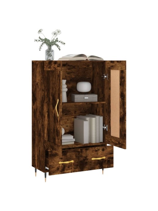 Skříň highboard kouřový dub 69,5 x 31 x 115 cm kompozitní dřevo