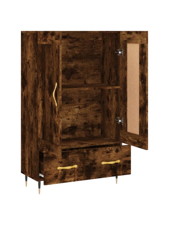 Skříň highboard kouřový dub 69,5 x 31 x 115 cm kompozitní dřevo