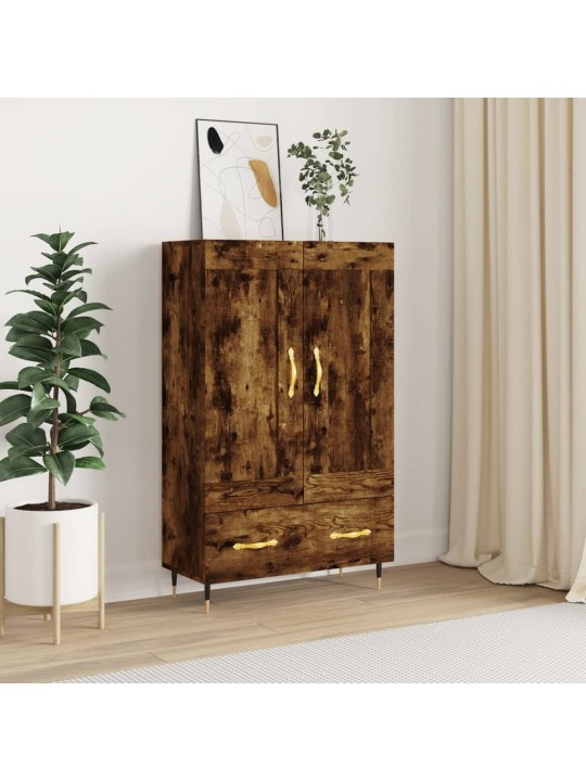 Skříň highboard kouřový dub 69,5 x 31 x 115 cm kompozitní dřevo