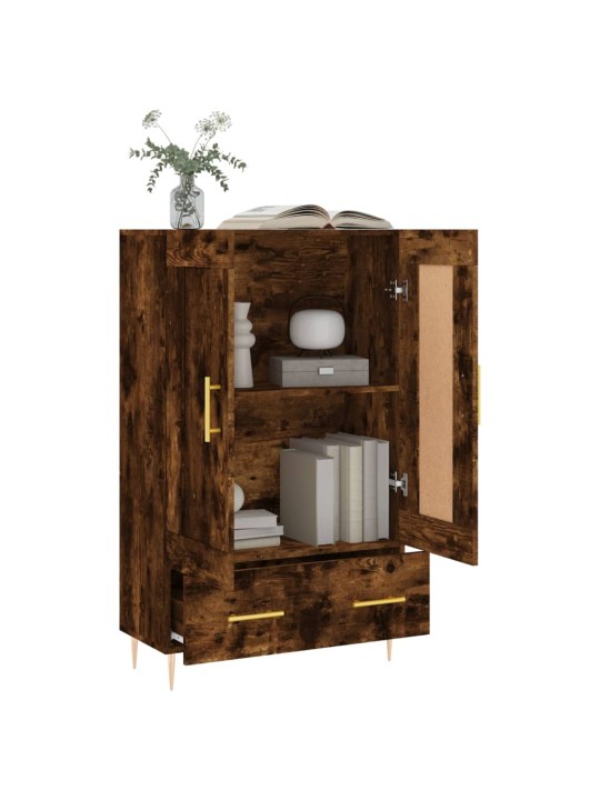 Skříň highboard kouřový dub 69,5 x 31 x 115 cm kompozitní dřevo