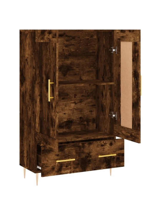 Skříň highboard kouřový dub 69,5 x 31 x 115 cm kompozitní dřevo