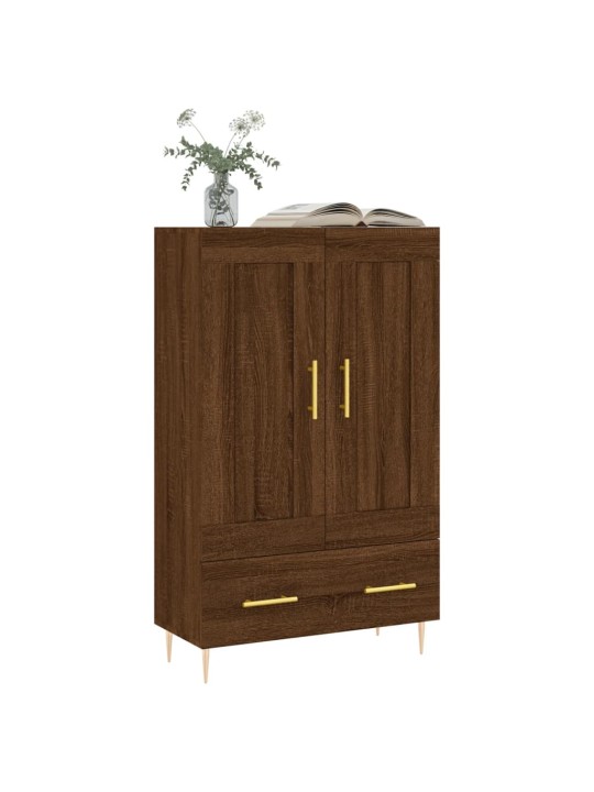 Skříň highboard hnědý dub 69,5 x 31 x 115 cm kompozitní dřevo