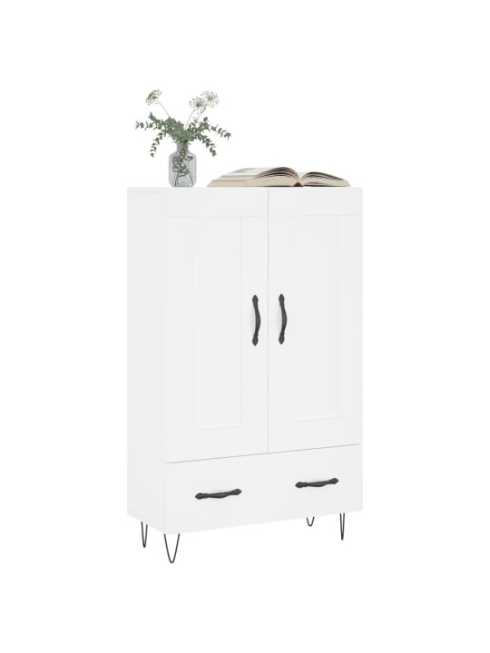 Skříň highboard bílá 69,5 x 31 x 115 cm kompozitní dřevo
