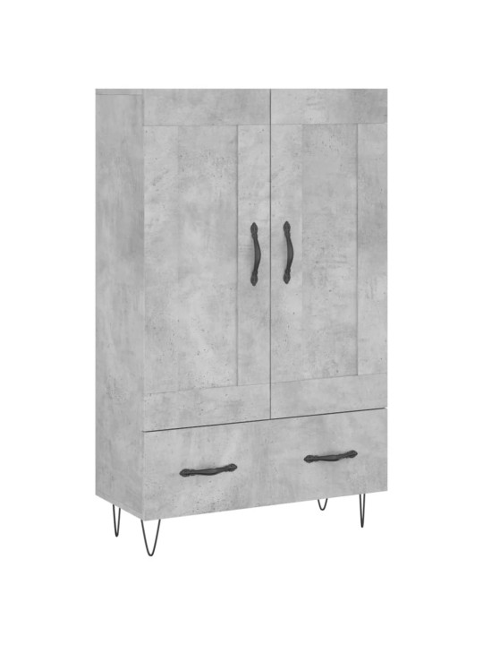 Skříň highboard betonově šedá 69,5x31x115 cm kompozitní dřevo