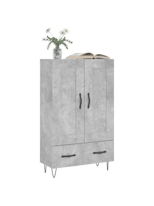Skříň highboard betonově šedá 69,5x31x115 cm kompozitní dřevo