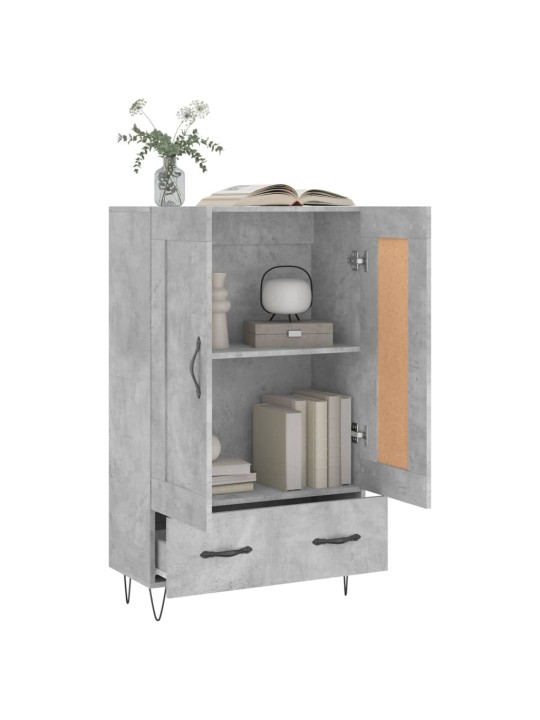 Skříň highboard betonově šedá 69,5x31x115 cm kompozitní dřevo