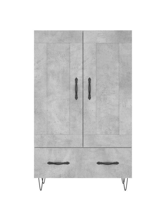 Skříň highboard betonově šedá 69,5x31x115 cm kompozitní dřevo