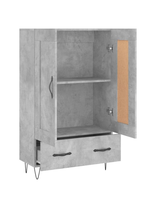 Skříň highboard betonově šedá 69,5x31x115 cm kompozitní dřevo