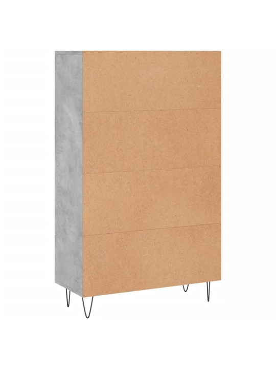 Skříň highboard betonově šedá 69,5x31x115 cm kompozitní dřevo