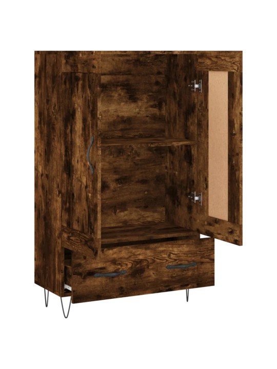 Skříň highboard kouřový dub 69,5 x 31 x 115 cm kompozitní dřevo