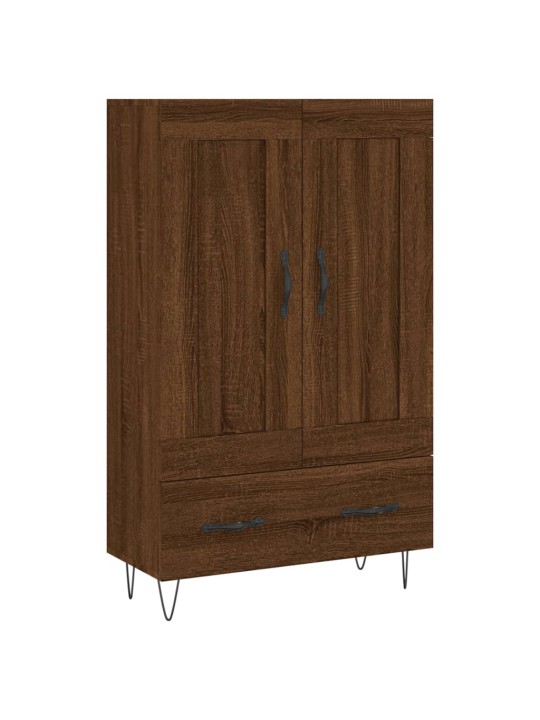 Skříň highboard hnědý dub 69,5 x 31 x 115 cm kompozitní dřevo