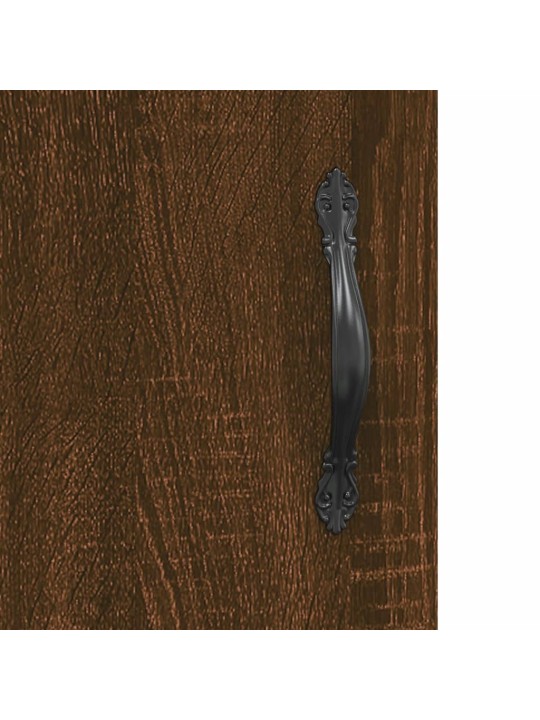 Skříň highboard hnědý dub 69,5 x 31 x 115 cm kompozitní dřevo