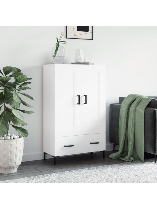 Skříň highboard bílá 69,5 x 31 x 115 cm kompozitní dřevo