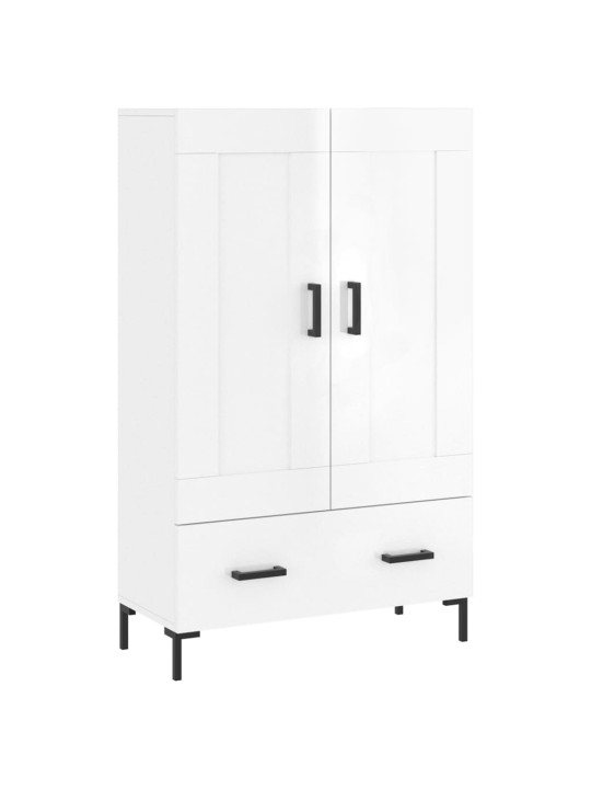 Skříň highboard lesklá bílá 69,5 x 31 x 115 cm kompozitní dřevo