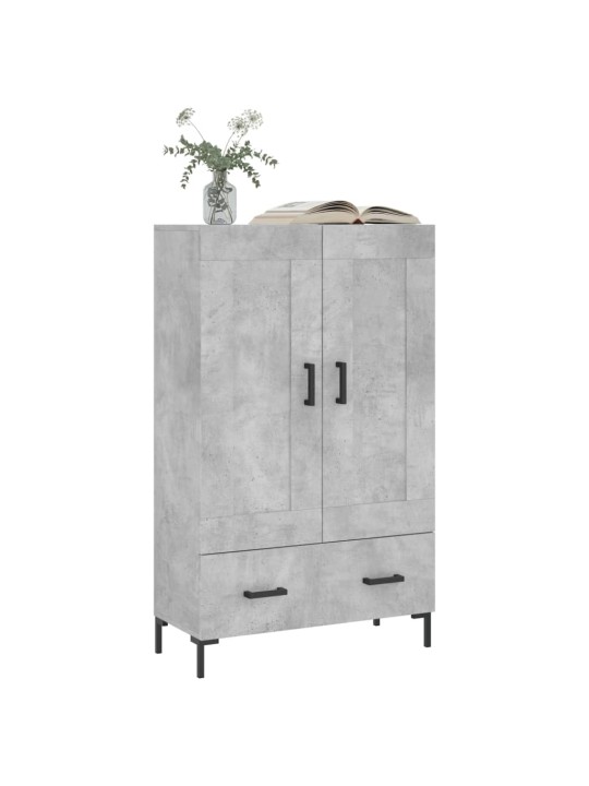 Skříň highboard betonově šedá 69,5x31x115 cm kompozitní dřevo