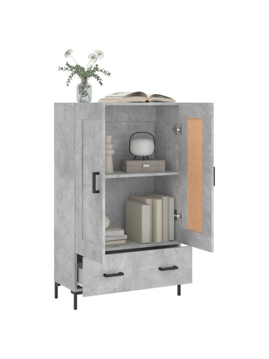 Skříň highboard betonově šedá 69,5x31x115 cm kompozitní dřevo