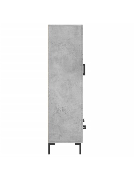 Skříň highboard betonově šedá 69,5x31x115 cm kompozitní dřevo