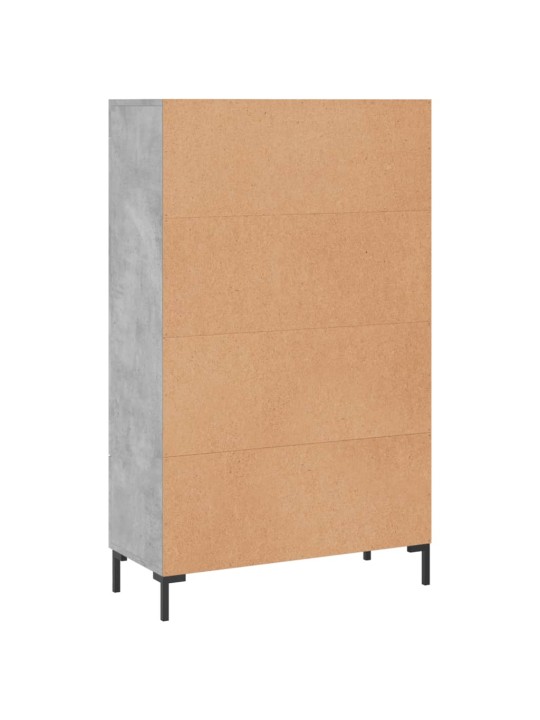 Skříň highboard betonově šedá 69,5x31x115 cm kompozitní dřevo