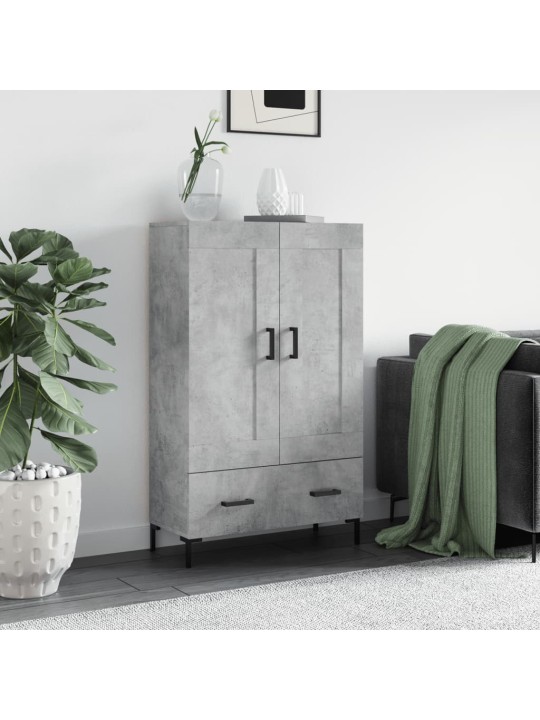 Skříň highboard betonově šedá 69,5x31x115 cm kompozitní dřevo