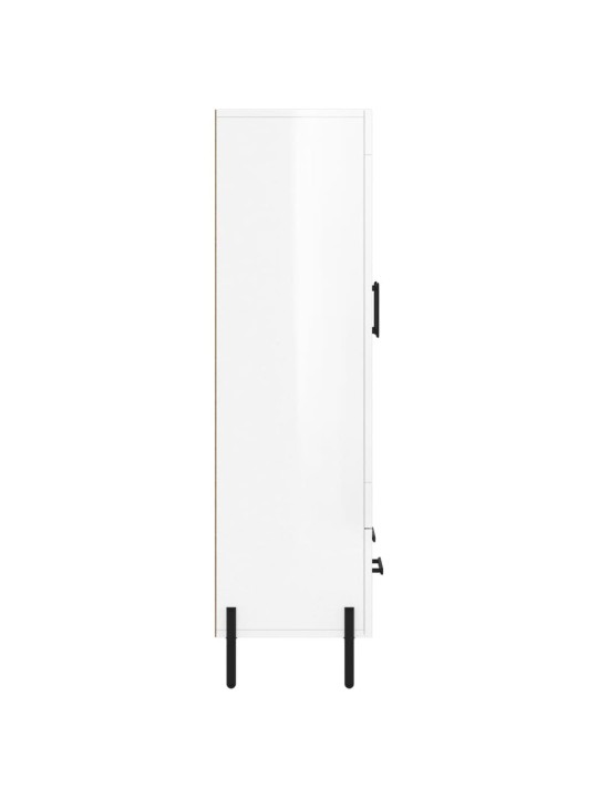 Skříň highboard lesklá bílá 69,5 x 31 x 115 cm kompozitní dřevo