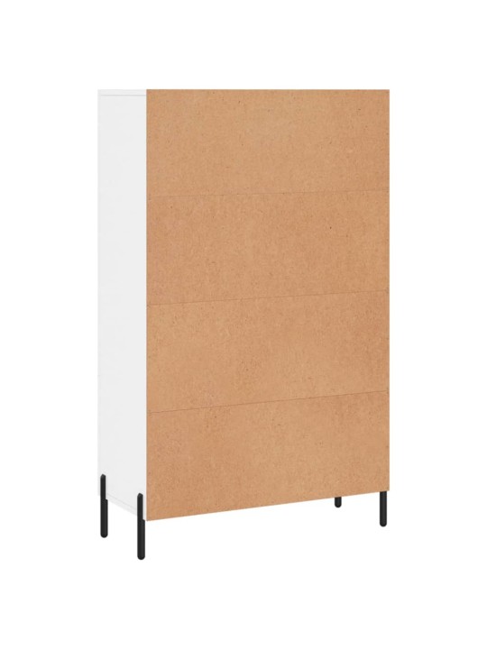 Skříň highboard lesklá bílá 69,5 x 31 x 115 cm kompozitní dřevo