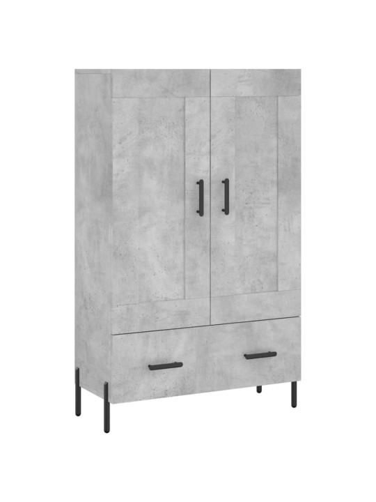 Skříň highboard betonově šedá 69,5x31x115 cm kompozitní dřevo