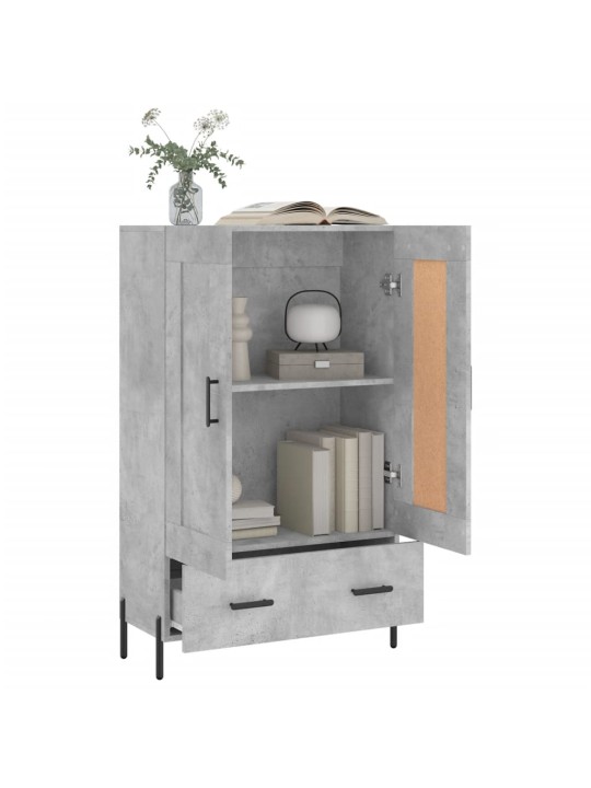Skříň highboard betonově šedá 69,5x31x115 cm kompozitní dřevo