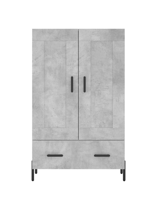 Skříň highboard betonově šedá 69,5x31x115 cm kompozitní dřevo
