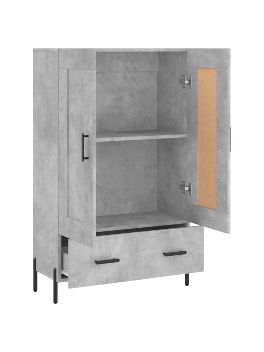 Skříň highboard betonově šedá 69,5x31x115 cm kompozitní dřevo
