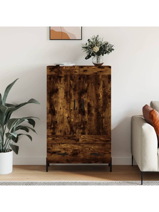 Skříň highboard kouřový dub 69,5 x 31 x 115 cm kompozitní dřevo