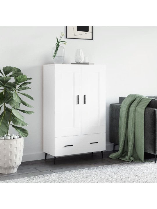 Skříň highboard bílá 69,5 x 31 x 115 cm kompozitní dřevo