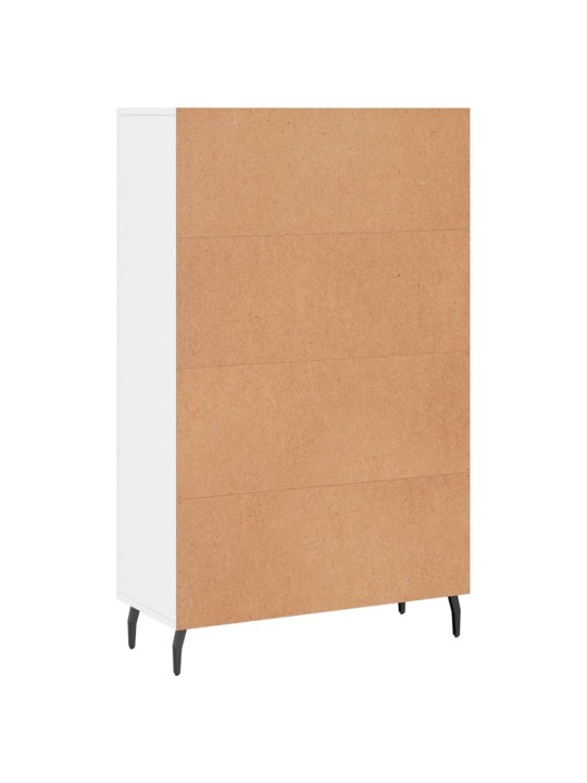 Skříň highboard lesklá bílá 69,5 x 31 x 115 cm kompozitní dřevo