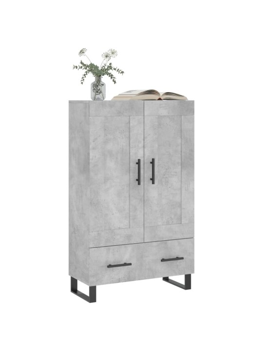 Skříň highboard betonově šedá 69,5x31x115 cm kompozitní dřevo