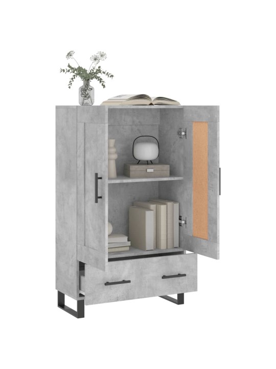 Skříň highboard betonově šedá 69,5x31x115 cm kompozitní dřevo