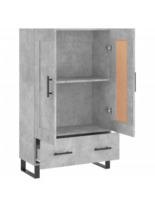 Skříň highboard betonově šedá 69,5x31x115 cm kompozitní dřevo