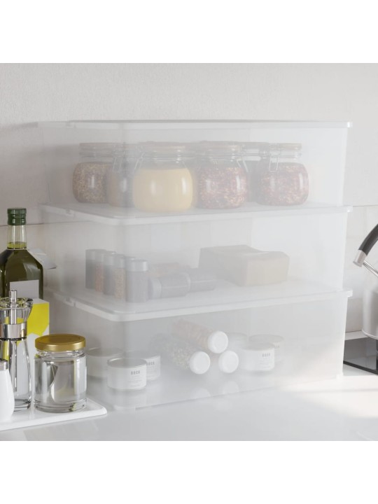 Plastové úložné boxy 3 ks 25 l stohovatelné