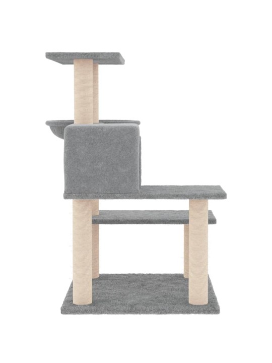 Škrabadlo pro kočky se sisalovými sloupky světle šedé 82,5 cm