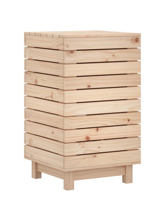 Koš na prádlo 44 x 44 x 76 cm masivní borové dřevo