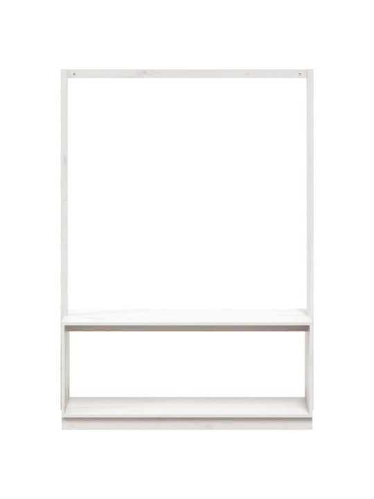 Stojan na oblečení s prostorem pro obuv bílý 113x40x157,5 cm