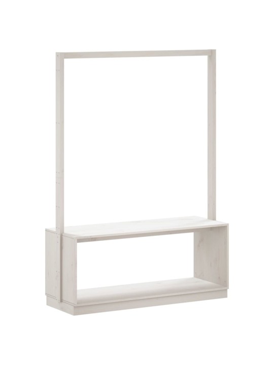 Stojan na oblečení s prostorem pro obuv bílý 113x40x157,5 cm