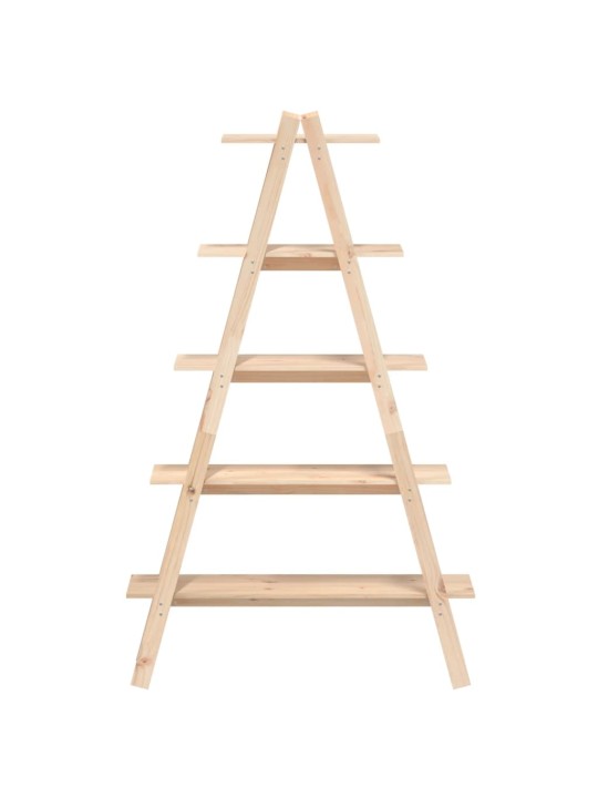 5patrový regál ve tvaru A 110x40x180,5 cm masivní borové dřevo