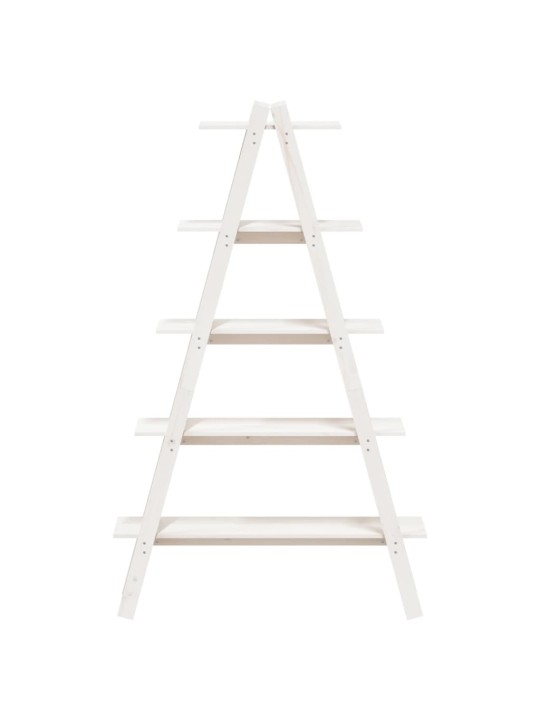5patrový regál ve tvaru A 110x40x180,5 cm masivní borové dřevo